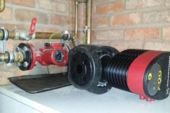 The Grundfos Magna1 is huge in comparison with the old pump